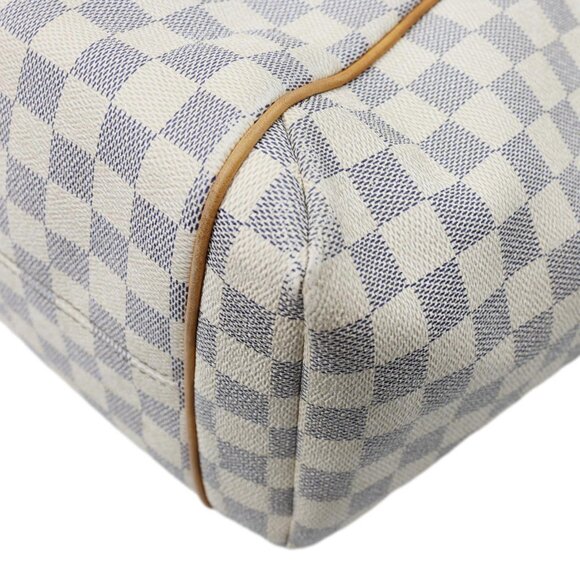 Louis Vuitton Totally MM Damier Azur Shoulder Bag White - Picture 5 of 14